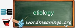 WordMeaning blackboard for etiology